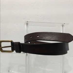 Abercrombie&Fitch Brown Belt Sz 32 #28065 brass buckle Men’s EUC